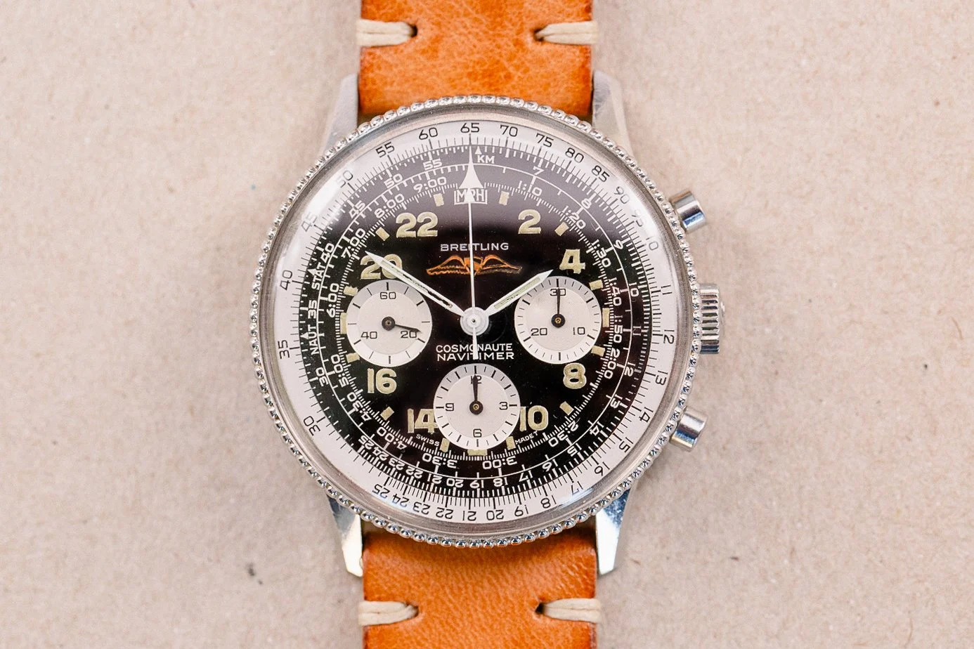 BREITLING 809 Cosmonaute 'Wide Bezel' Navitimer - Reverse Panda